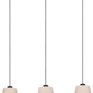 EGLO Tabley Hanglamp - E27 - 89 cm - Natuur/Bruin/Zwart - Textiel (9002759439767)