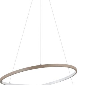 EGLO Ruotale Hanglamp - LED - ⌀ 70 cm - Zandkleur/Beige/Wit (9008606303540)
