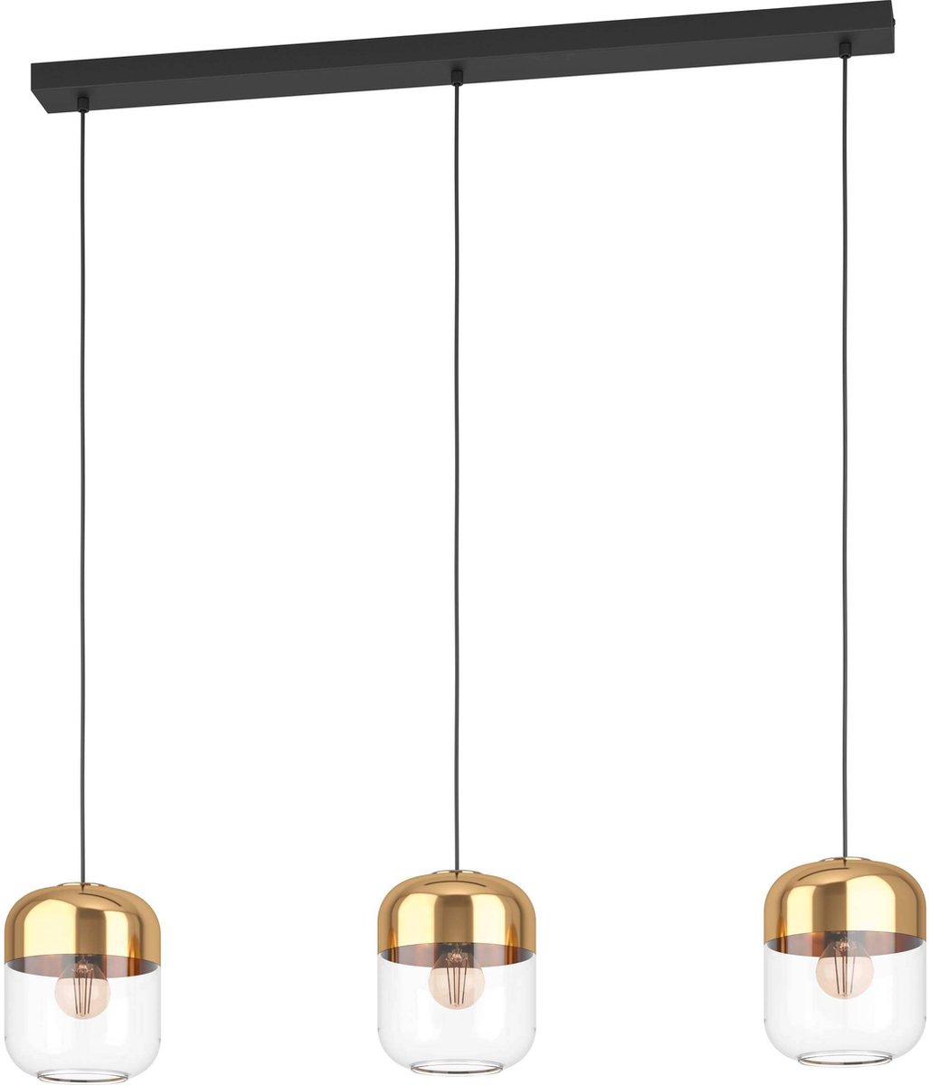 EGLO Maryvilla Hanglamp - E27 - 87 cm - Goud/Zwart (9008606244560)