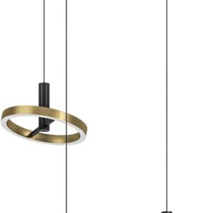 EGLO Brest Hanglamp - LED - Zwart, Goud (9008606347711)
