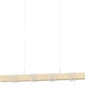EGLO Townshend Hanglamp - E27 - 70 cm - Wit|Bruin (9002759437046)