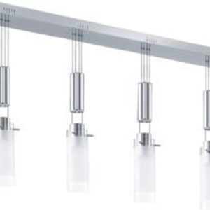 EGLO Aggius - Hanglamp - 4 Lichts - Chroom - Wit, Helder (9002759915469)