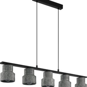 EGLO Hilcott Hanglamp - E27 - 116 cm - Zwart (9002759398552)