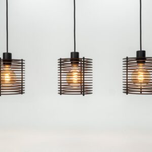 EGLO Segovia Hanglamp - E27 - 88 cm - Zwart - Staal/Hout (9008606267132)