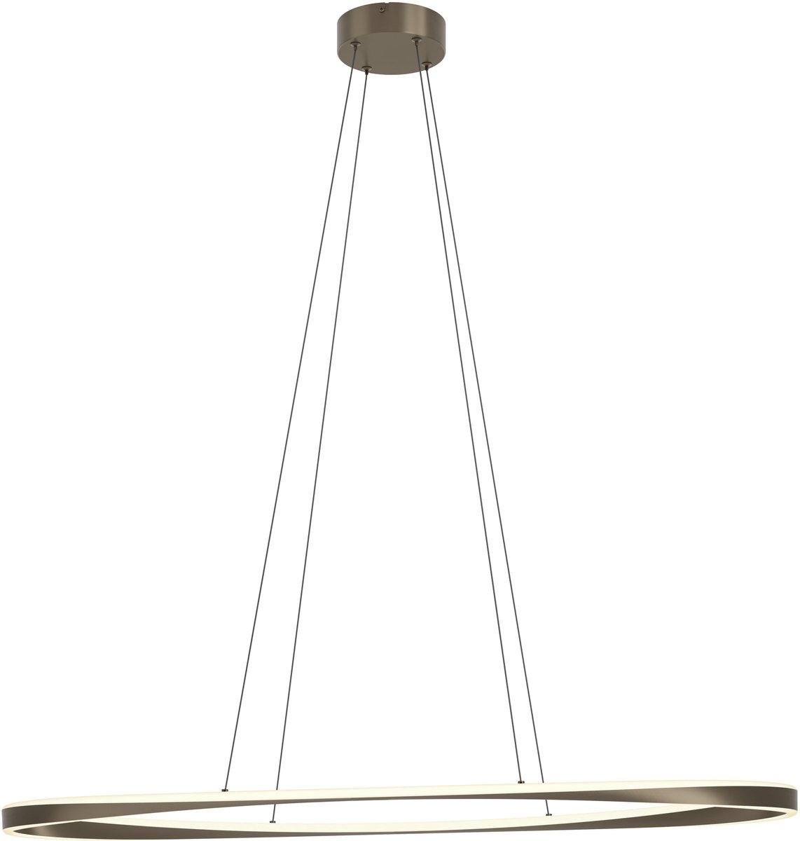 EGLO Camerota Hanglamp - 111 cm - Donker Brons/Wit - Instelbaar wit licht - Dimbaar (9008606391271)