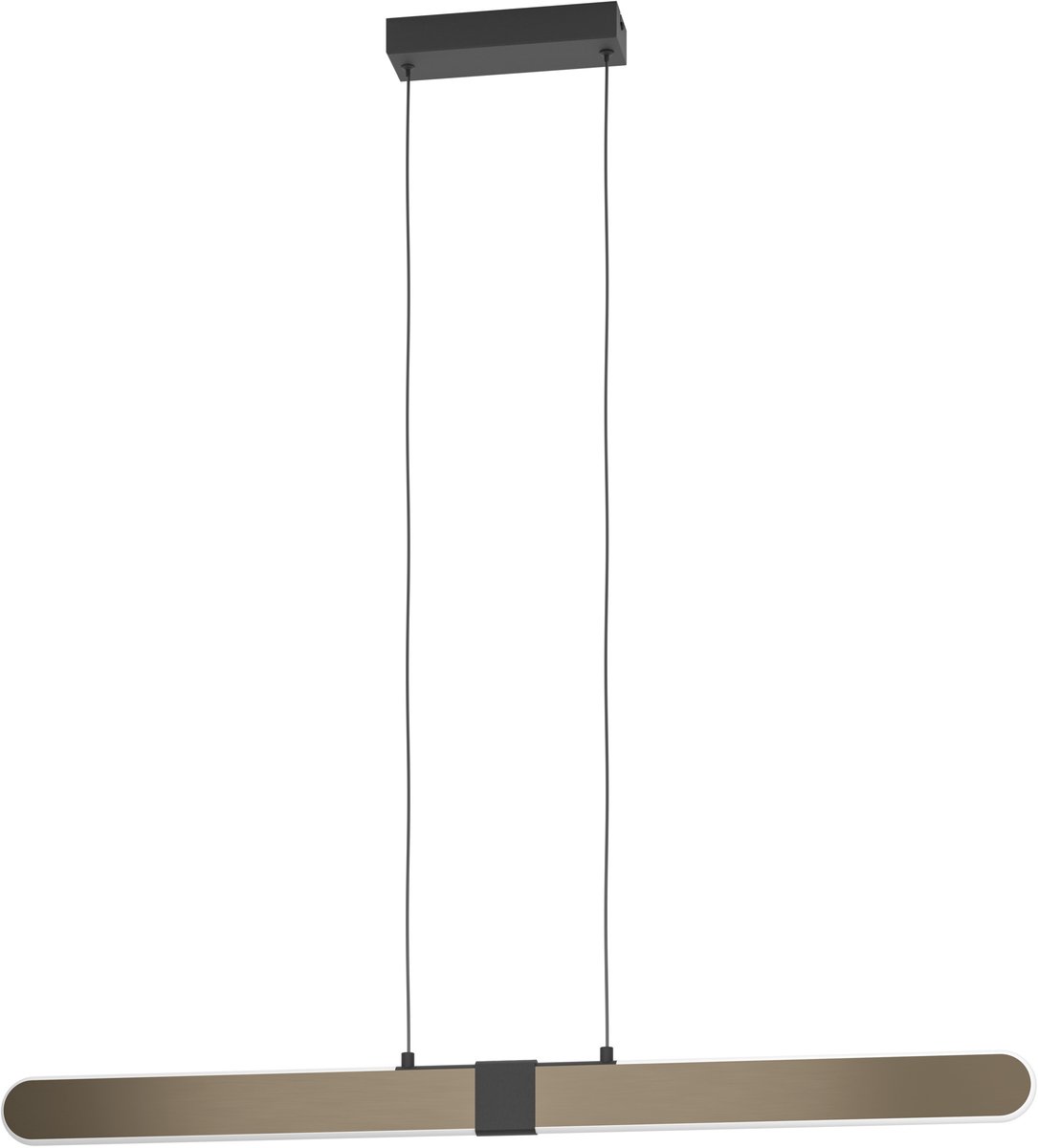 EGLO Concesio Hanglamp - 103,5 cm - Brons/Zwart - Instelbaar wit licht (warm, neutraal en daglicht) (9008606391394)