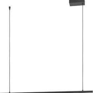 EGLO Flatron-Z Hanglamp - 100,5 cm - Zwart - Instelbaar RGB & wit licht - Dimbaar - Zigbee (9008606390571)