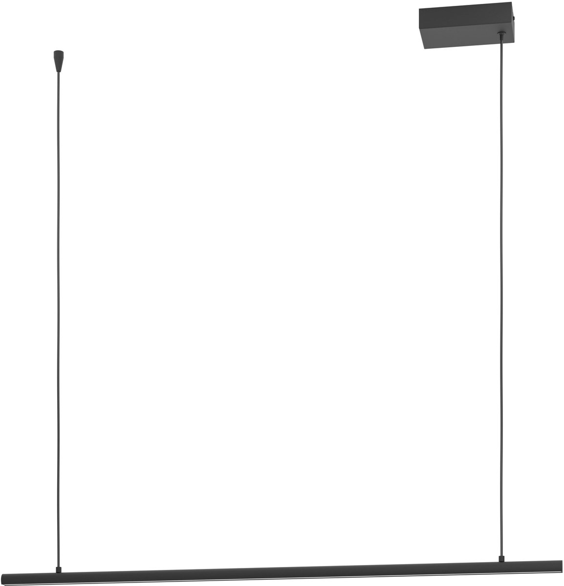 EGLO Flatron-Z Hanglamp - 100,5 cm - Zwart - Instelbaar RGB & wit licht - Dimbaar - Zigbee (9008606390571)