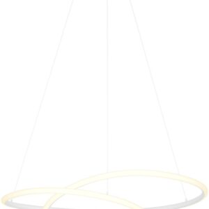 EGLO Racale Hanglamp - Ø 58 cm - Wit/Wit - Instelbaar wit licht (warm, neutraal en daglicht) (9008606391417)