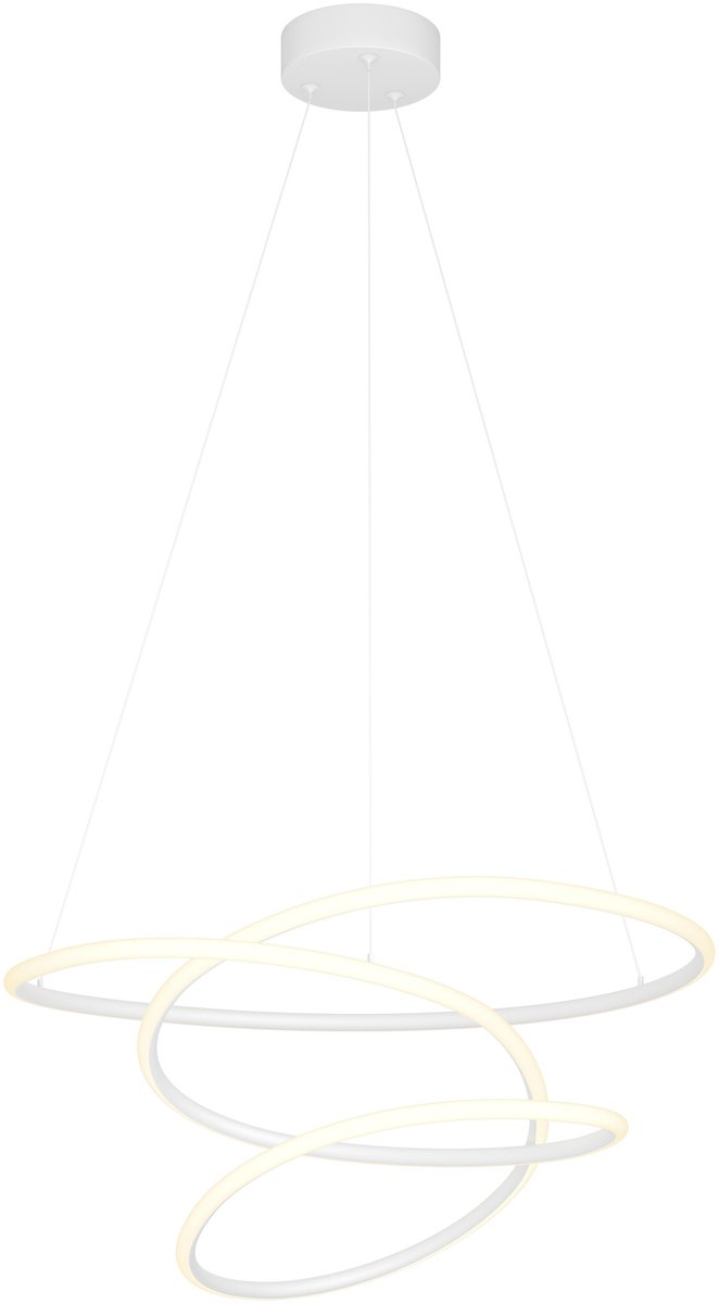 EGLO Racale Hanglamp - Ø 58 cm - Wit/Wit - Instelbaar wit licht (warm, neutraal en daglicht) (9008606391417)