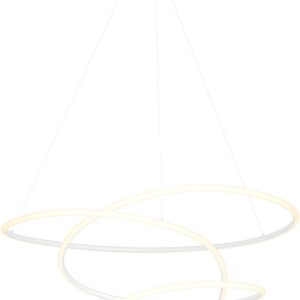 EGLO Racale Hanglamp - Ø 78 cm - Wit/Wit - Instelbaar wit licht (warm, neutraal en daglicht) (9008606391431)