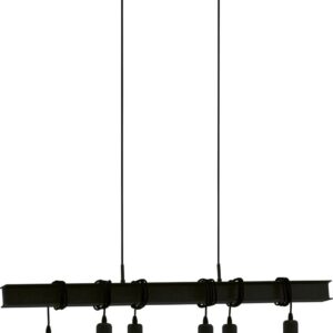 EGLO Townshend 6 Hanglamp - E27 - 100,5 cm - Zwart (9002759437121)