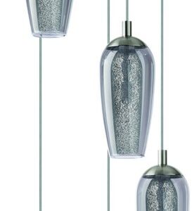 EGLO Farsala Hanglamp - G9 - Staal|Glas - Grijs (9002759963453)