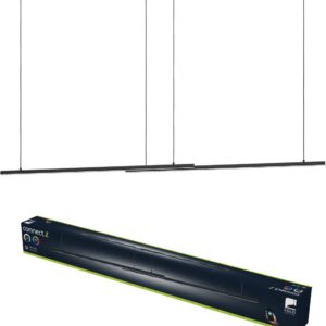 EGLO Flatron-Z Hanglamp - 150 cm - Zwart - Instelbaar RGB & wit licht - Dimbaar - Zigbee (9008606390564)