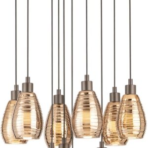 Stars of Light Siracusa Hanglamp - E27 - Bruin, Koper (9002759395094)